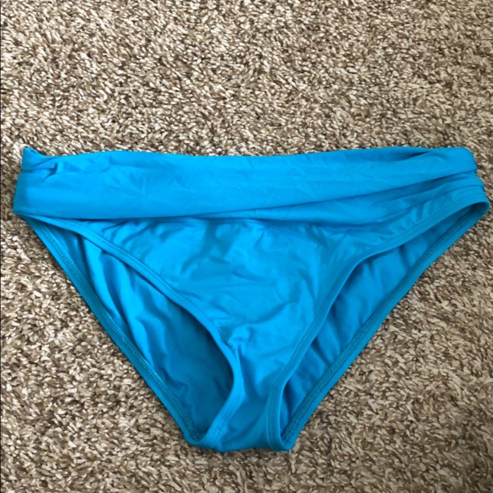 Blue bikini bottom